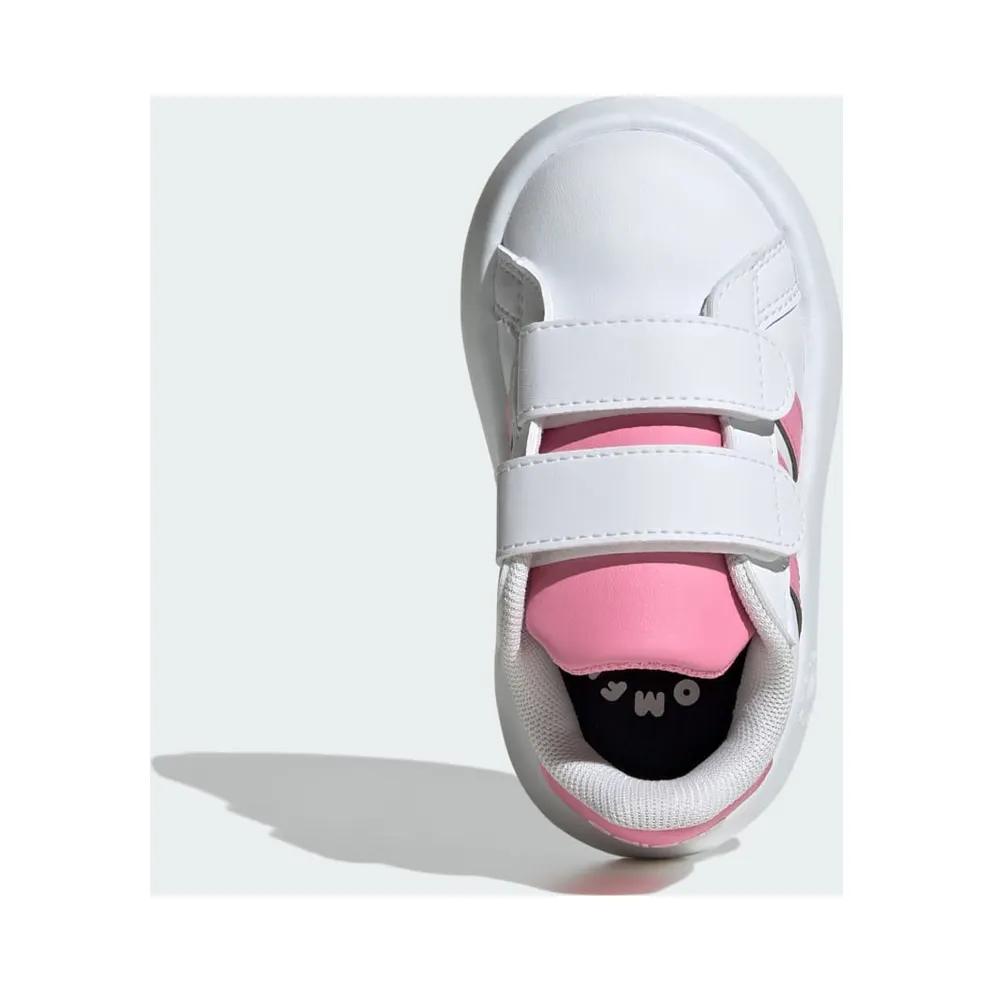 Adidas Grand Court 2.0 Kids Cloud White / Bliss Pink / Core Black (JS4342)