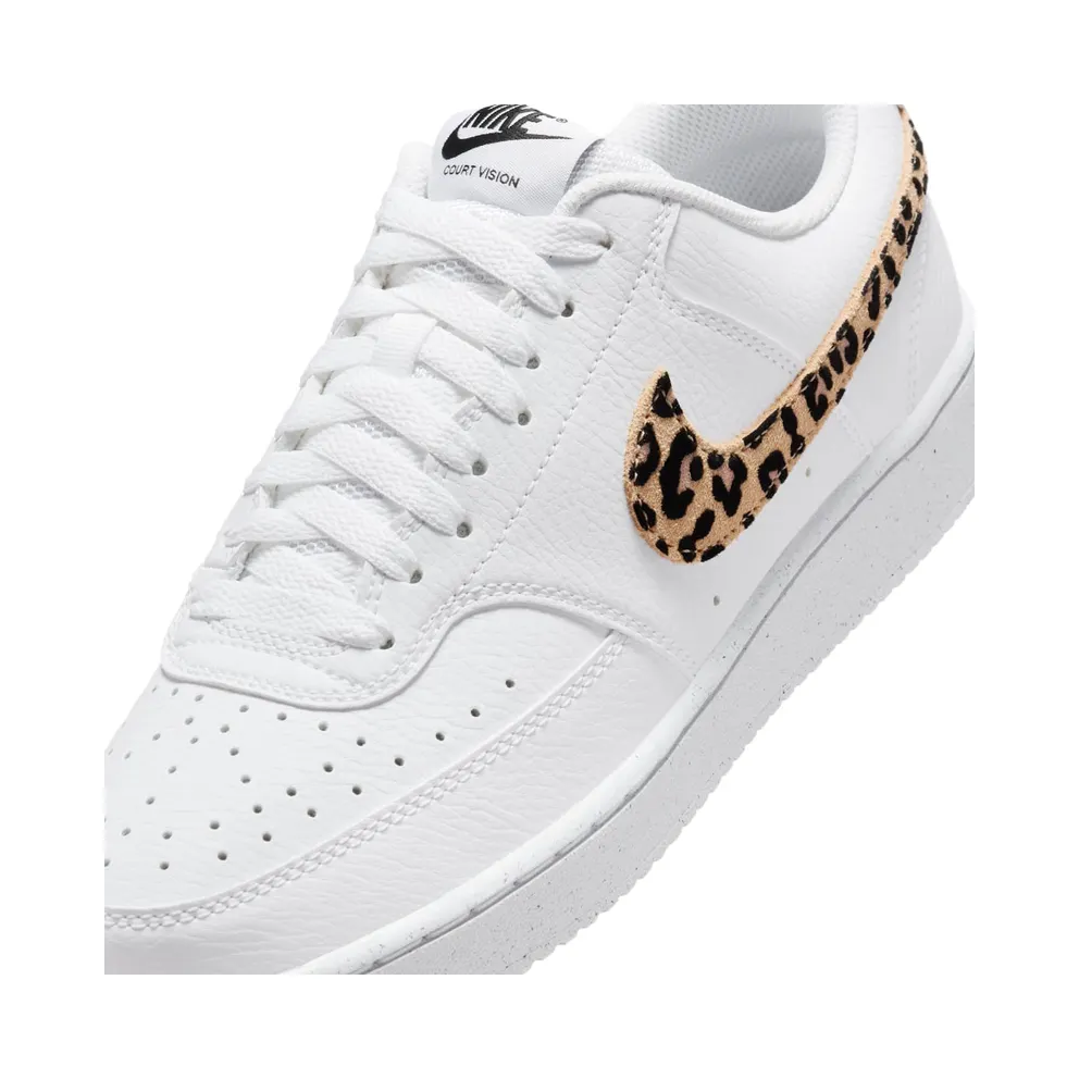 Nike Court Vision Low SE White Leopard Swoosh (IM7646-100)