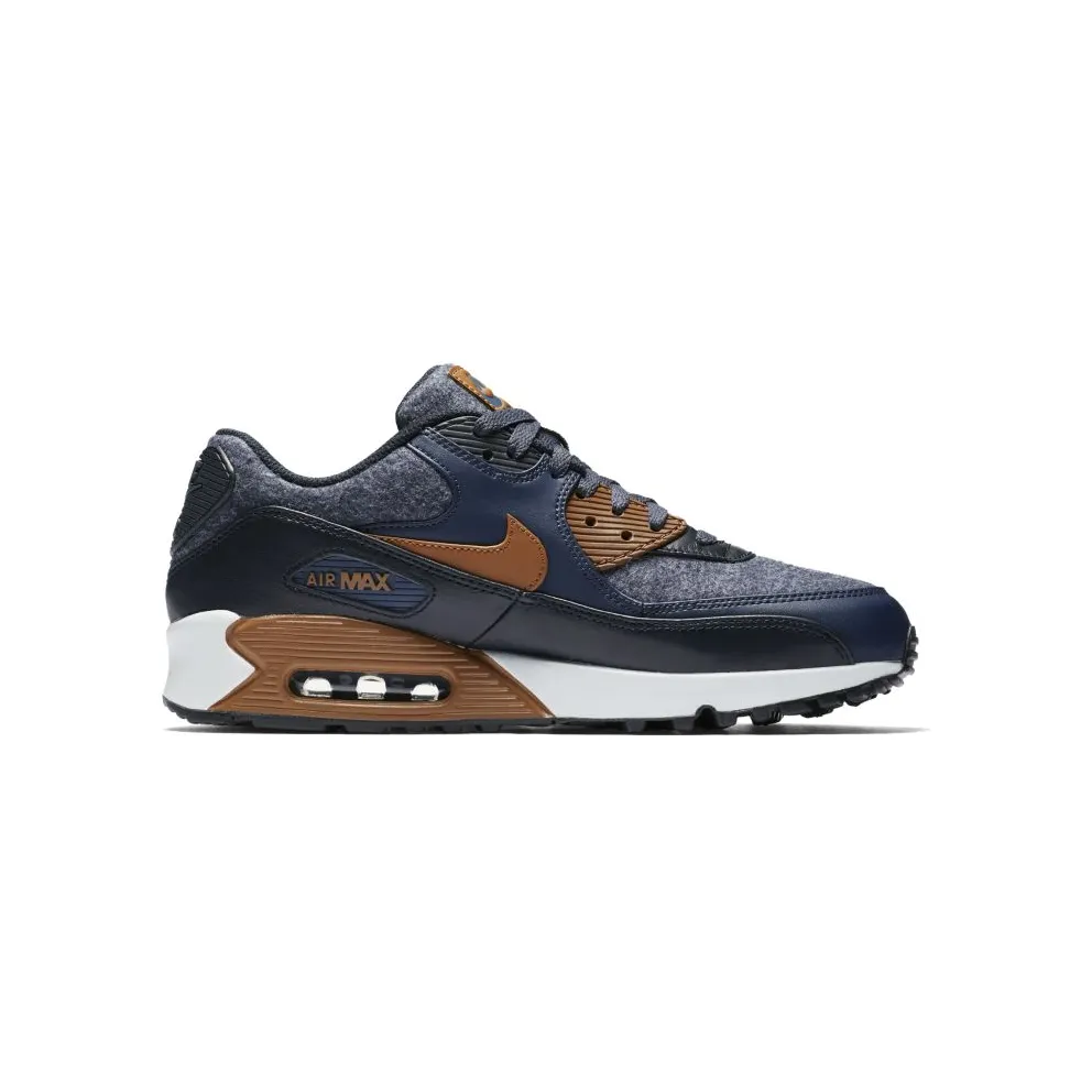 Nike Air Max 90 Wool Thunder Blue Thunder Blue/Ale Brown-Dark Obsidian (700155-404)