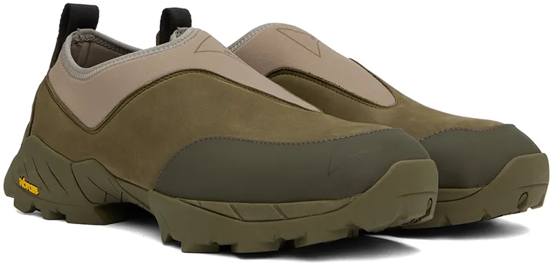 ROA Khaki & Taupe Slip-On (SOLE10- 094)