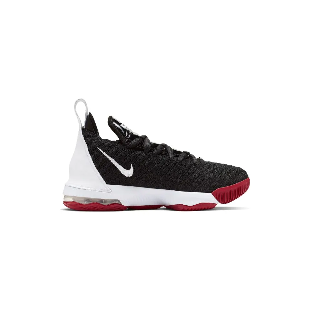 Nike LeBron 16 Red Carpet (GS) Black/White-University Red (AQ2465-016)