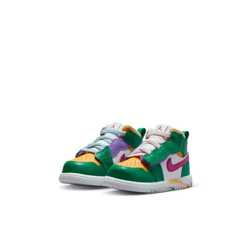 Jordan 1 Mid ALT Malachite White University Gold Active Pink (DZ5536-300)