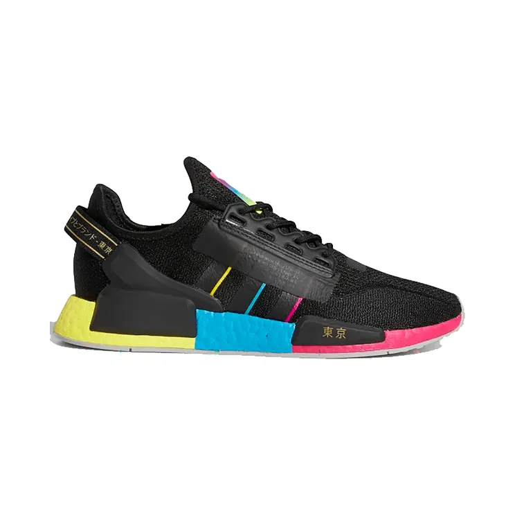 Adidas NMD_R1 V2 ‘Tokyo Nights’ Core Black/Bold Pink/Bold Aqua (FY1251)