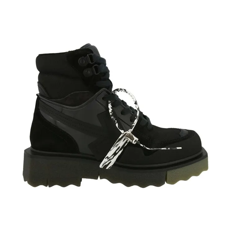 OFF-WHITE Mens Hiking Sponge Sneakerboot Black (OMIA22 8F22LEA 001 00002)
