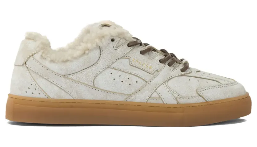 Copenhagen CPH63 leren sneakers met bont afwerking – Beige (F5CPH63CPH01)