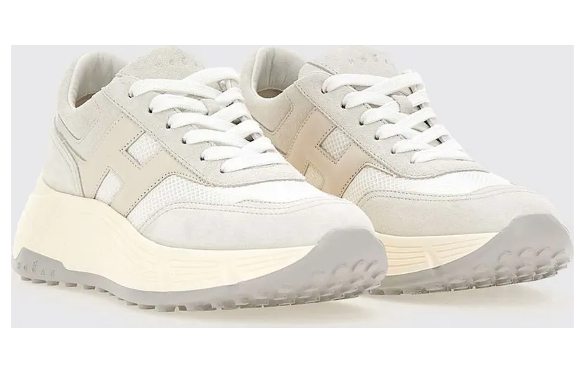 Hogan H669 Suede and Mesh Sneakers Grey (HXW6690FR30UWU089E)