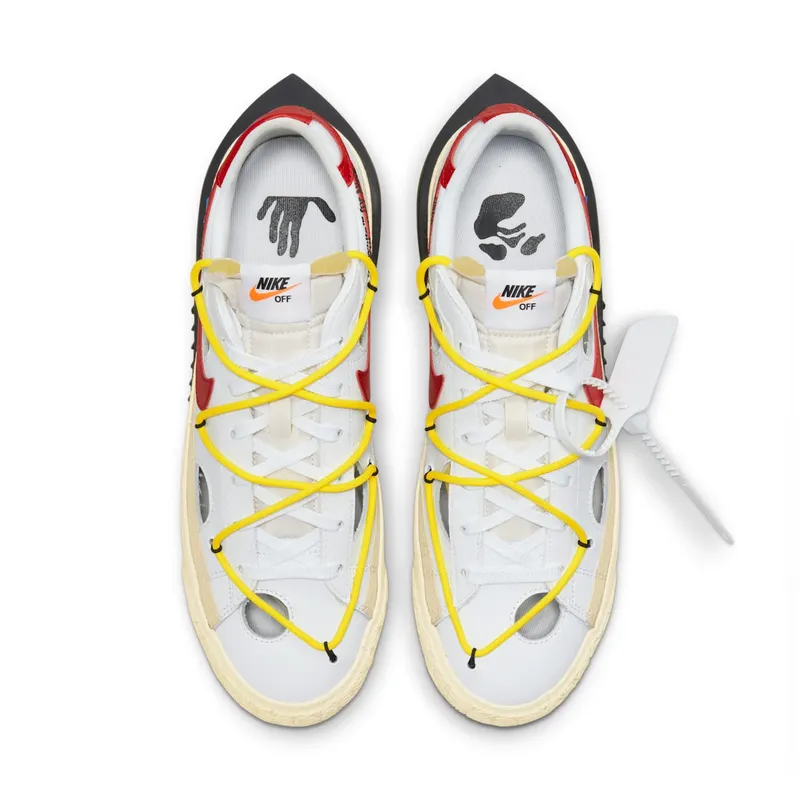 Nike x Off-White Blazer Low “White/University Red-Opti Yellow-Fossil” (DH7863-100)