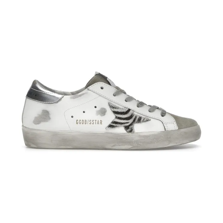 Golden Goose Super-Star Zebra Print Pony Skin Star (GWF00101.F002692.81571)