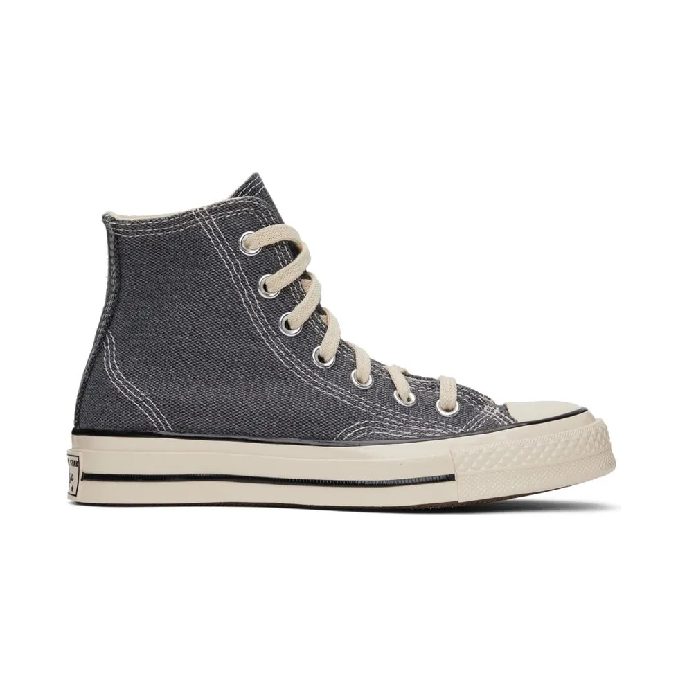 Converse Gray Triple Stitch Chuck 70 Hi Sneakers (172816C)