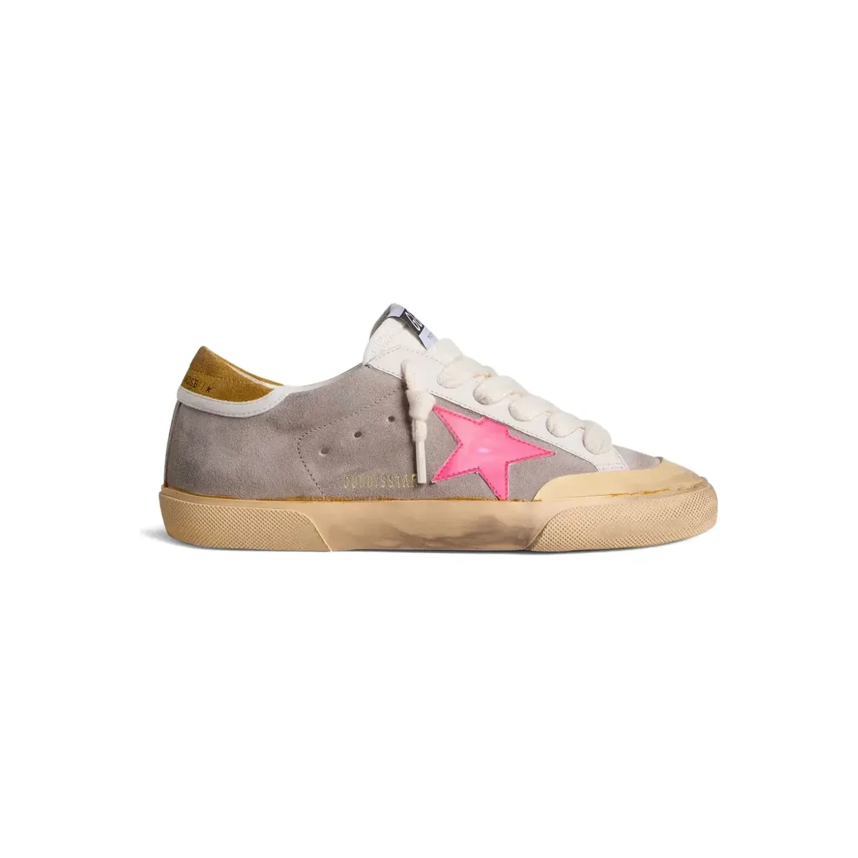 Golden Goose Super-Star met ster-patch “Grey” (GWF01026F007997)