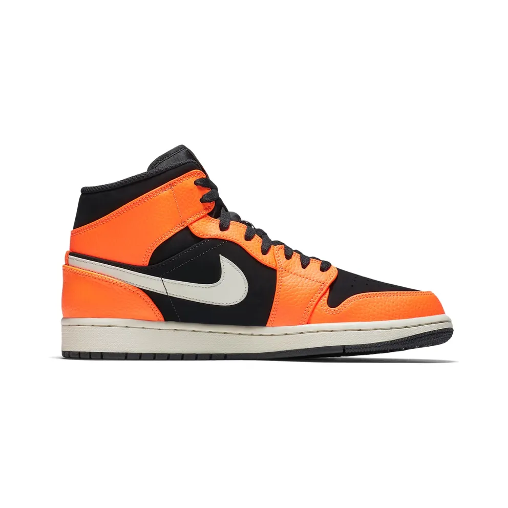Jordan 1 Mid Black Cone Black/Cone-Light Bone (554724-062)