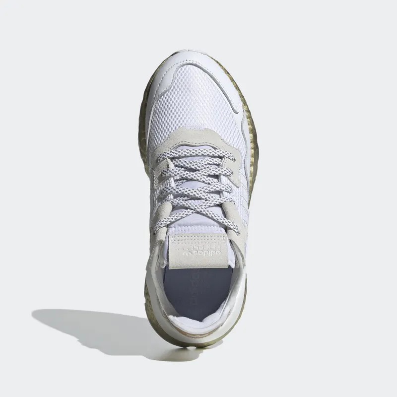 adidas Nite Jogger Cloud White Periwinkle (W) Cloud White/Periwinkle/Gold Metallic (FV4138)