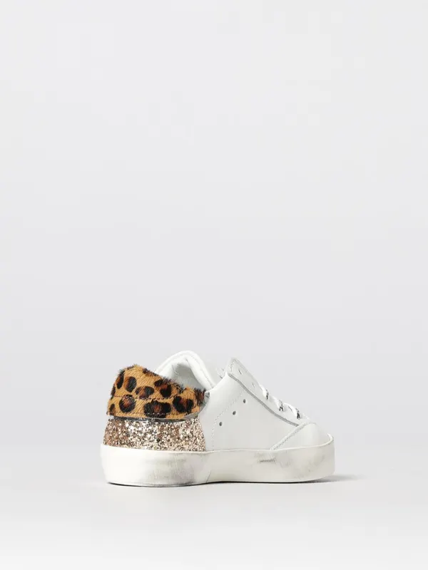 Philippe Model Leather and Animal Print Pony Hair Sneakers Philippe Model White (833371) (2)