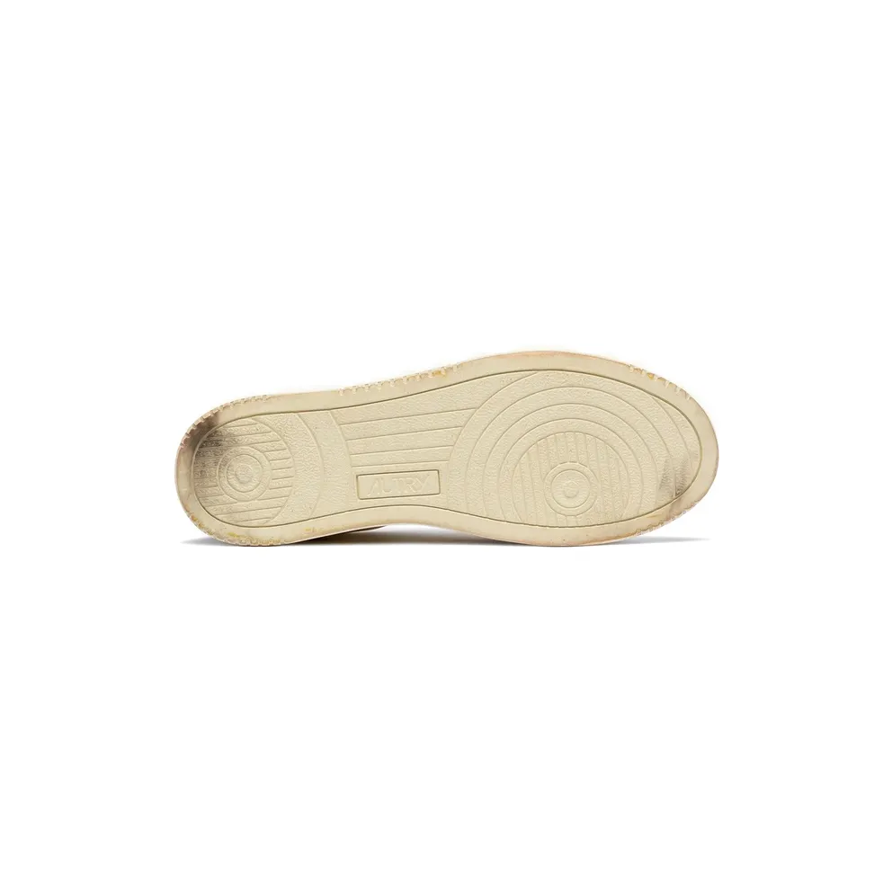 Autry Medalist Super Vintage Perforated-toe “White/Black” (AVLM SV06)