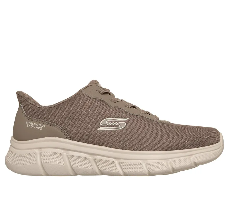 Skechers Slip-ins: BOBS Sport B Flex – Glacial Edge Sneaker Donker Taupe