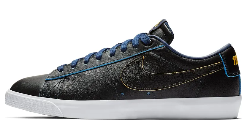 Nike NBA x Zoom Blazer Low SB ‘Golden State Warriors Black/Amarillo-Coast-Black (BQ6389-001)