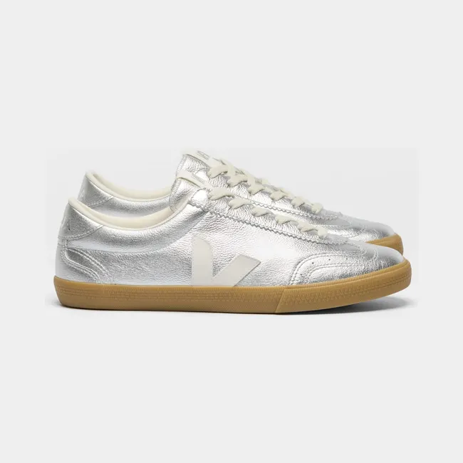 Veja Volley Leather Silver White Natural