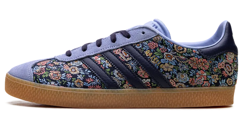 Adidas Gazelle x Liberty London Kids Blue / multicolor / Gum (JH5207)
