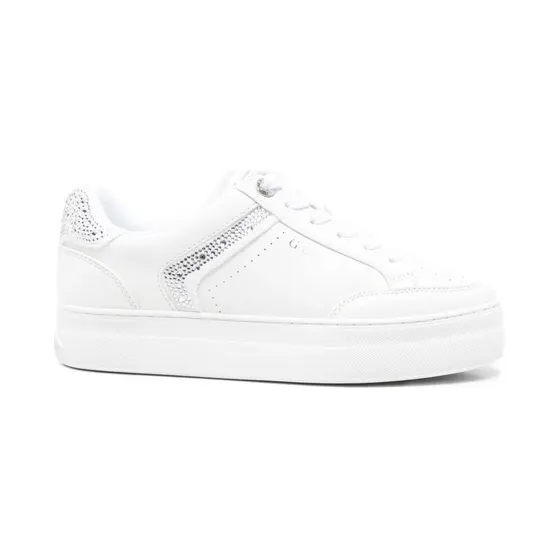 Guess Usa Leren verfraaid met stras “White” (FLTGX3ELE12)