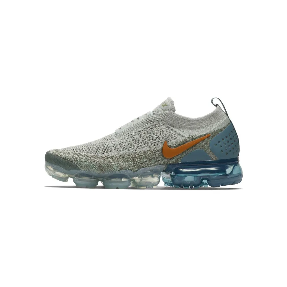 Nike Air VaporMax Moc 2 Light Silver Campfire Orange Celestial Teal (W) Light Silver/Campfire Orange-Dark Stucco-Celestial Teal-Igloo-Green Glow (AJ6599-005)