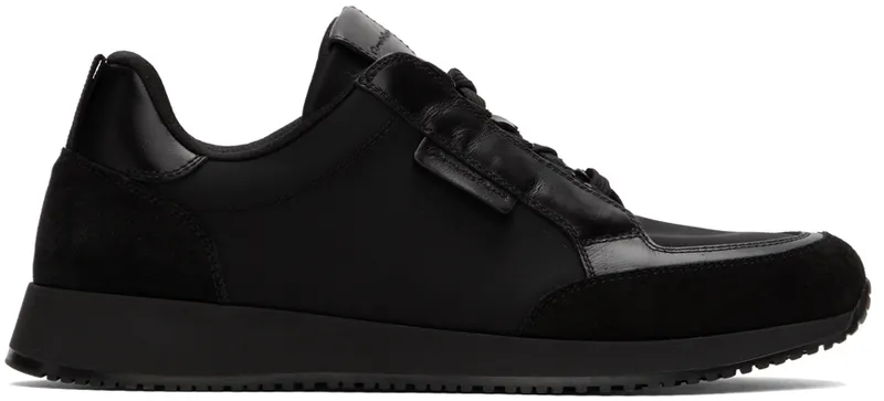 Gianvito Rossi Black Suede Powell Low-Top Sneakers (S25203-M1BFT-SCD)