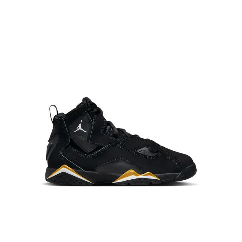 Jordan True Flight Black Metallic Gold White (343796-017)