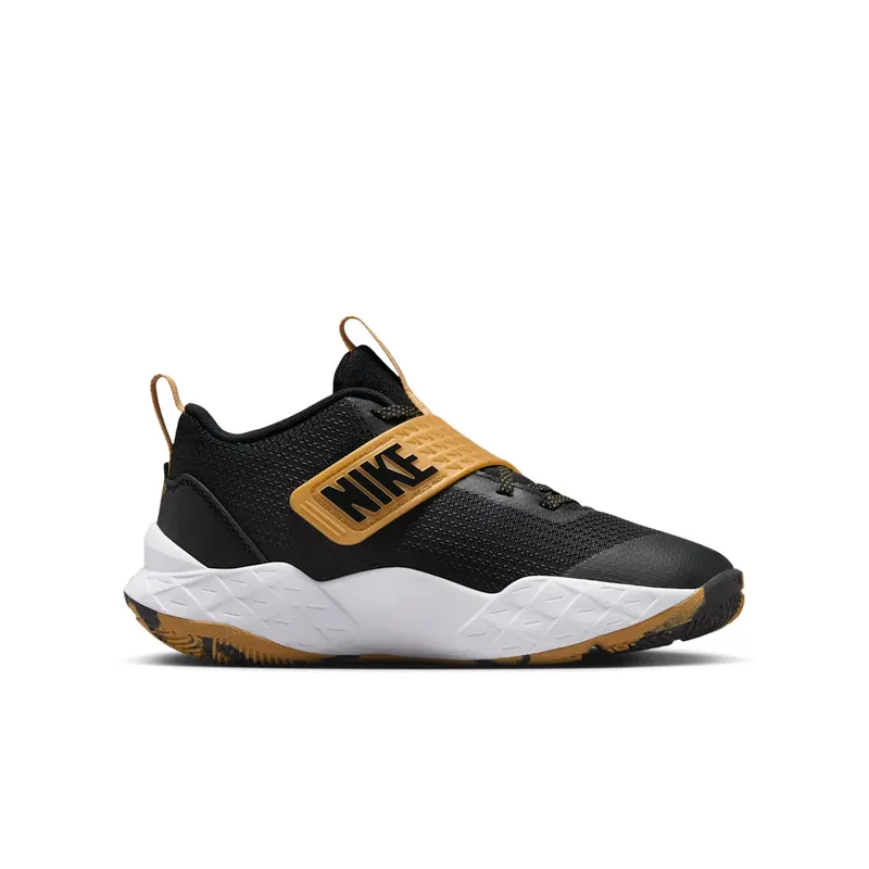 Nike Team Hustle D 12 Black Metallic Gold White (HF6279-003)