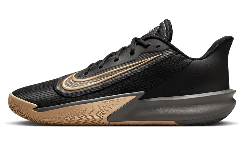 Nike Precision 7 Black Parachute Beige Iron Grey Metallic Gold (FN4322-006)
