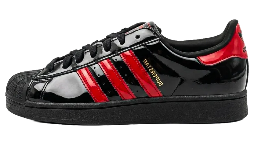 Adidas Superstar II “Patent Black Red” (KJ3262)