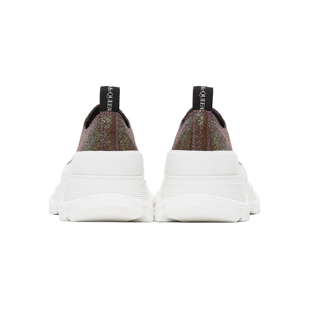 Alexander McQueen Purple Iridescent Platform Sneakers (652755W4PB1) (4)