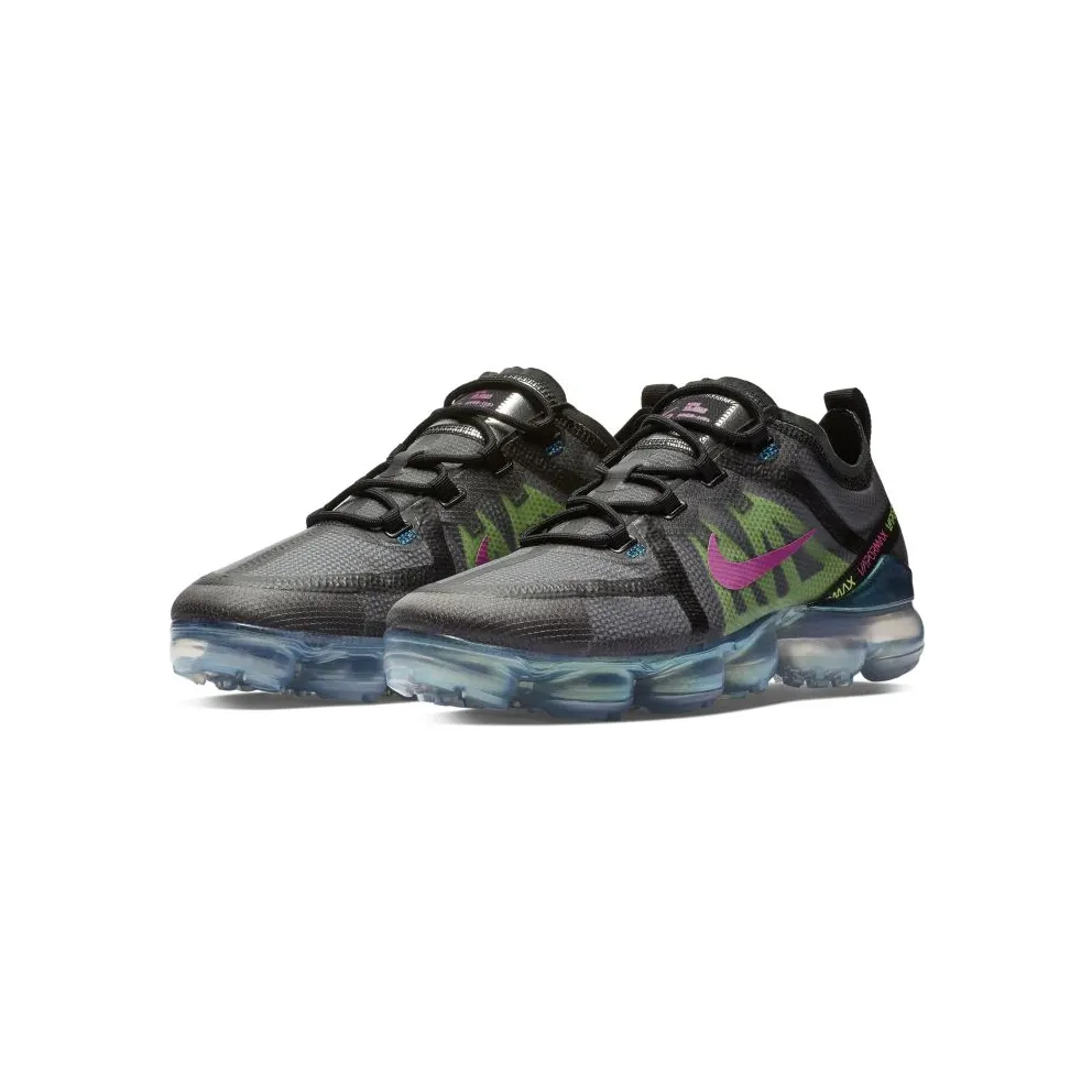 Nike Air VaporMax 2019 Premium Black Active Fuchsia Photo Blue Black/Active Fuchsia-Photo Blue-Lime Blast-Wolf Grey (AT6810-001)