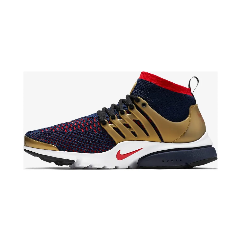Nike Air Presto Ultra Flyknit Olympic College Navy/Comet Red-Metallic Gold (835570-406)
