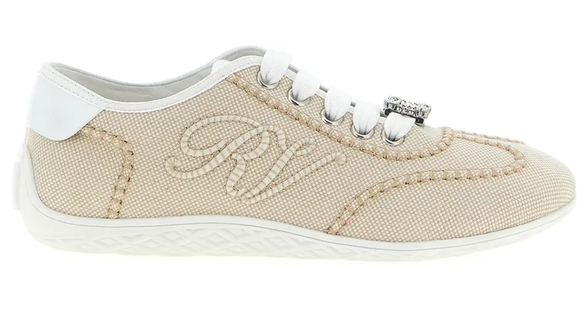 Roger Vivier Viv Low “Beige” (RVW79344890V8KXXAG)