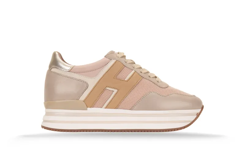 Hogan Midi Platform “Pink/Beige/Silver” (HXW4830CB80 NUA)
