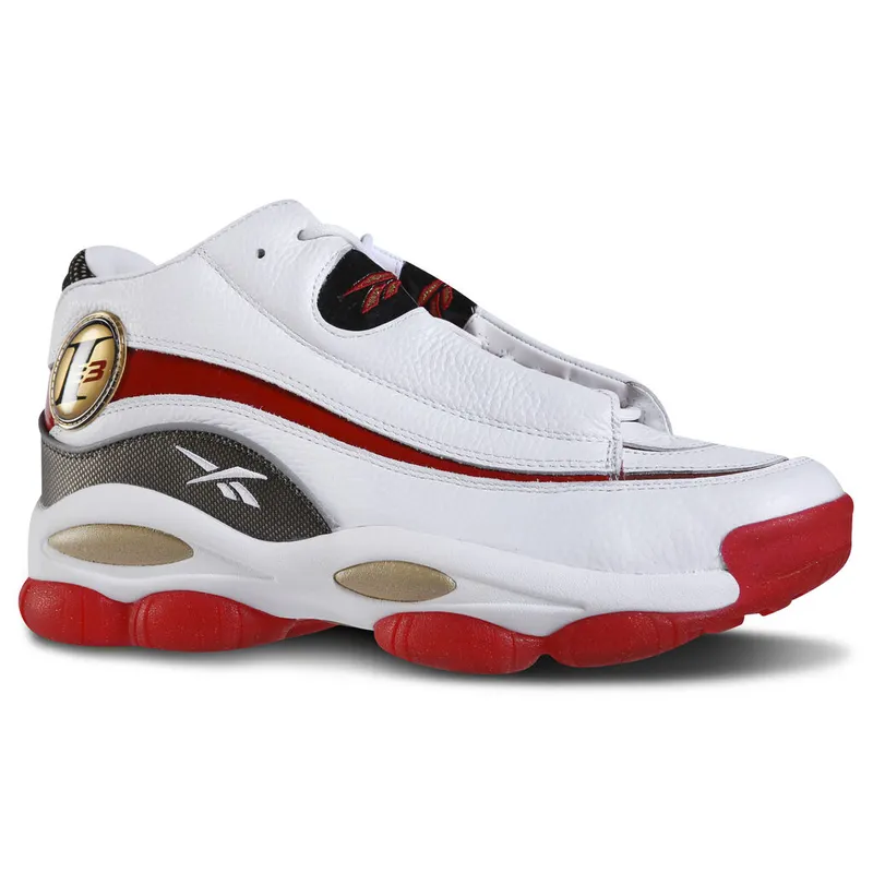 Reebok Answer DMX White Red (2018) White/Excellent Red-Brass (Other Brands Reebok)