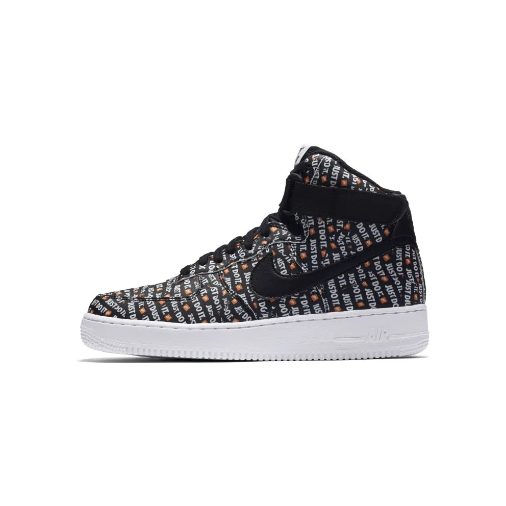 Nike Air Force 1 High Just Do It Pack Black Black/Black-White-Total Orange (AQ9648-001)