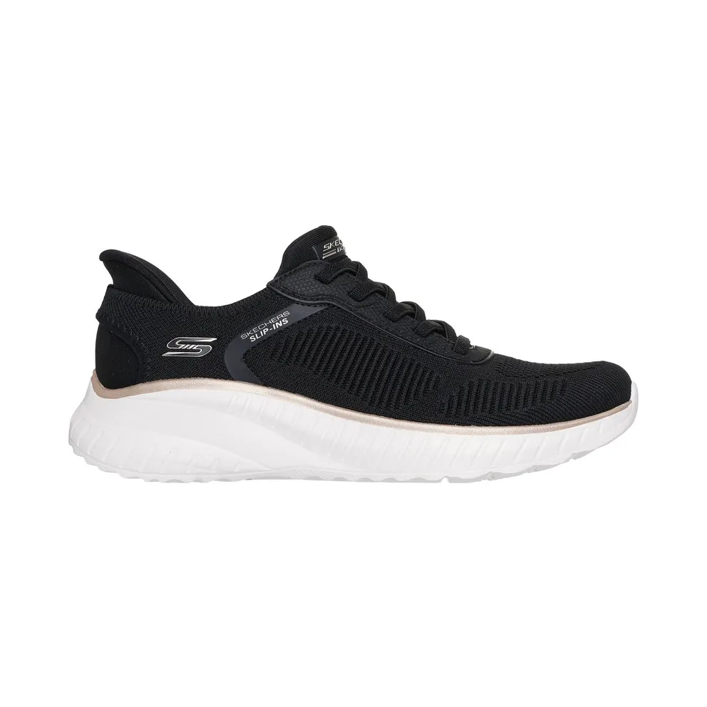 Skechers Slip-ins: BOBS Sport Squad Chaos Sneaker Schwarz/Gold