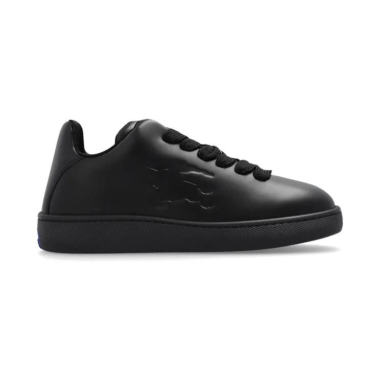 Burberry Leather Box Debossed Equestrian Knight Triple Black (8095549)