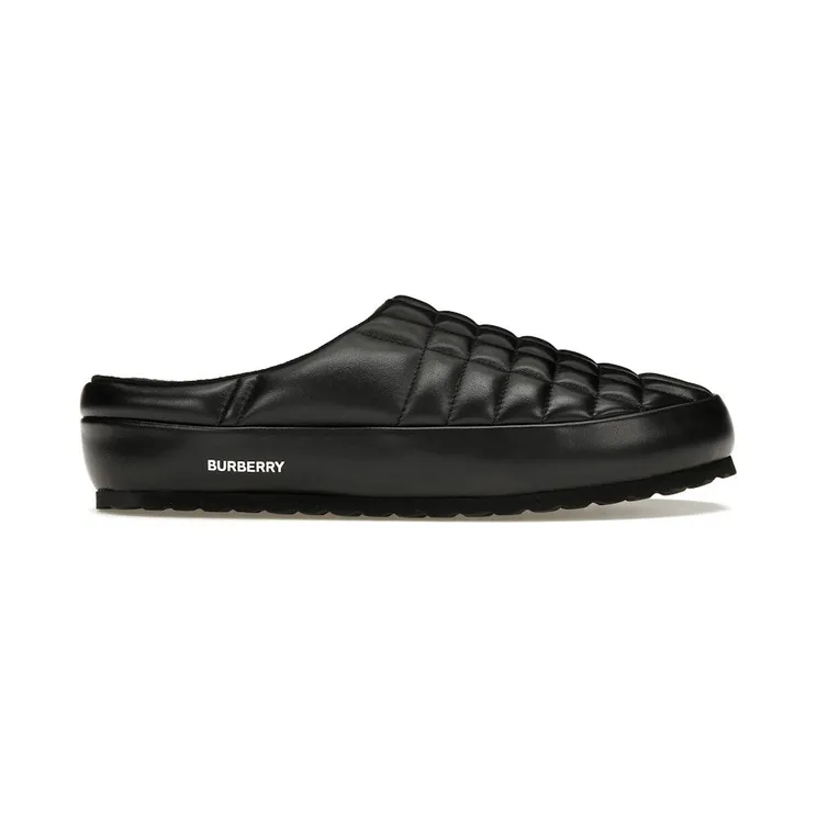 Burberry Leather Quilted Slipper Black (8047593)