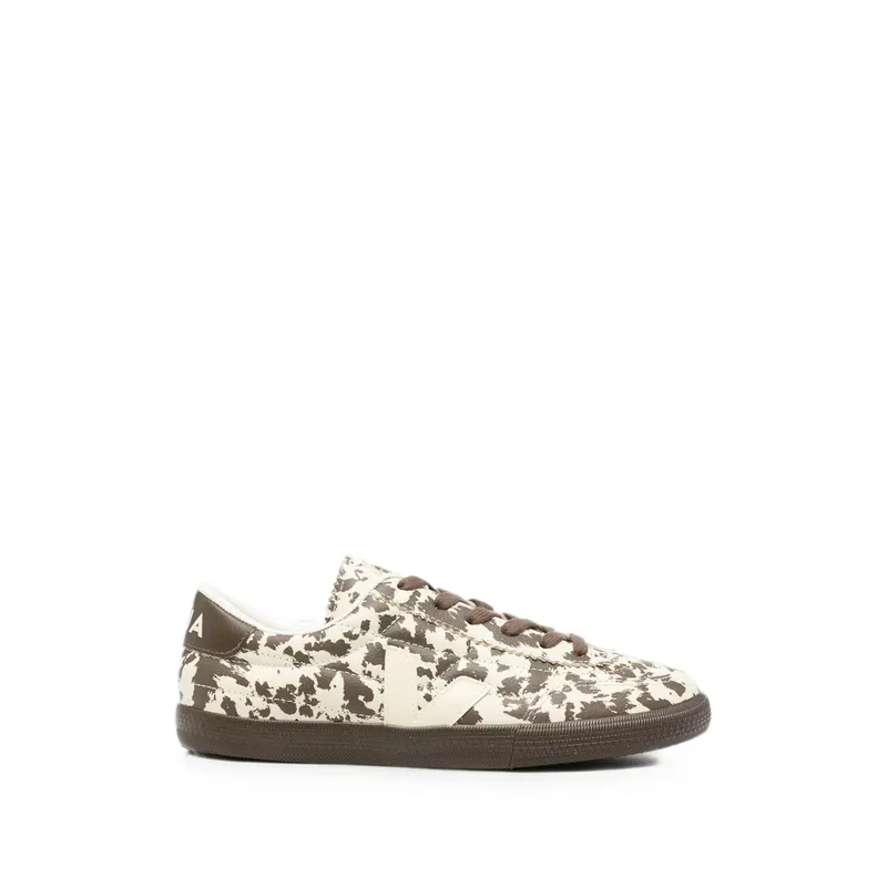 Veja Panelled Low-top “Neutrals/Green” (FU2021844)