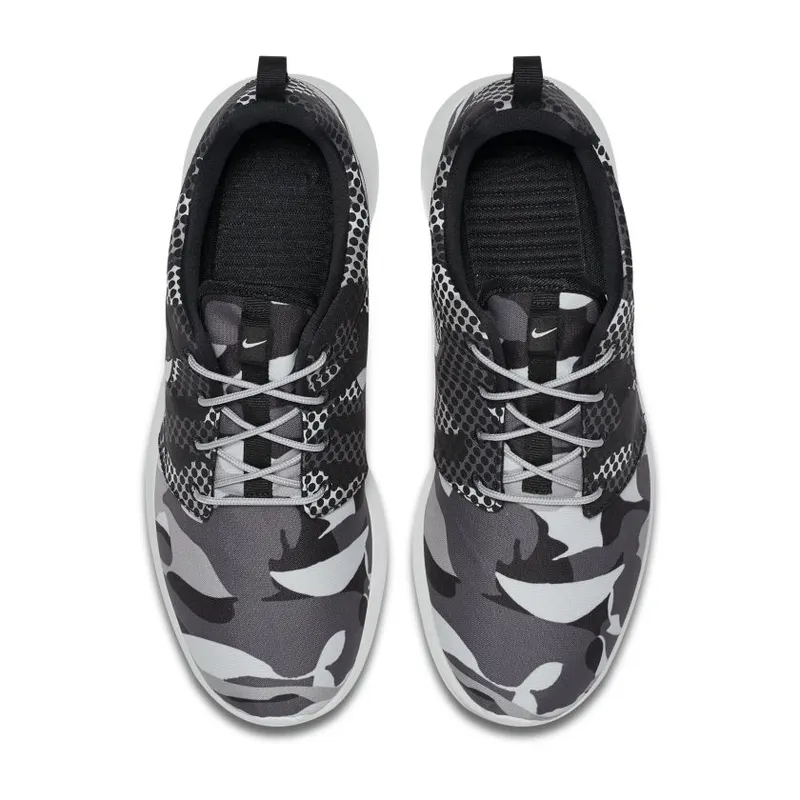 Nike Roshe One Print Camo White Black White/Black-Dark Grey-Wolf Grey (655206-100)