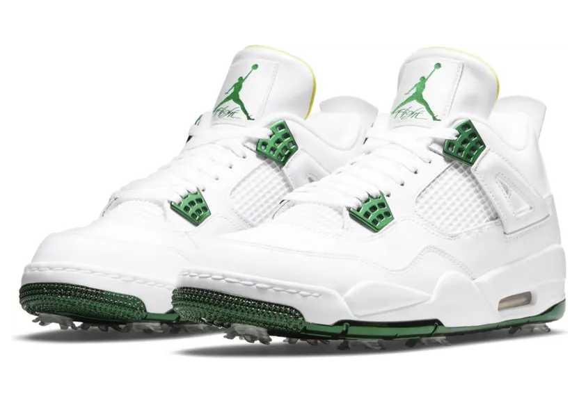 Air Jordan 4 Golf Metallic Green (2021) (CZ2439-100)