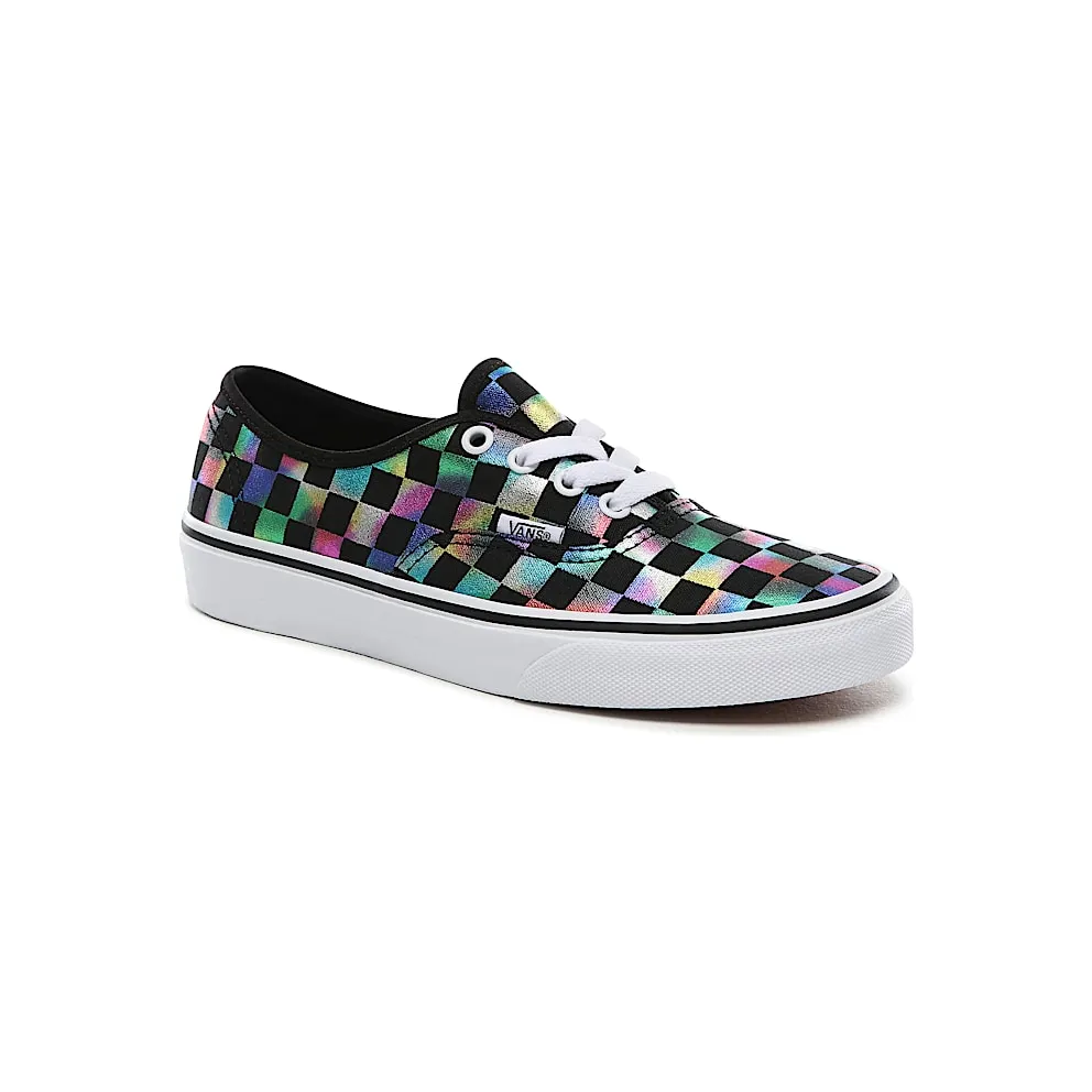 Vans Authentic Iridescent Checkerboard Black/True White (VN0A2Z5ISRY)