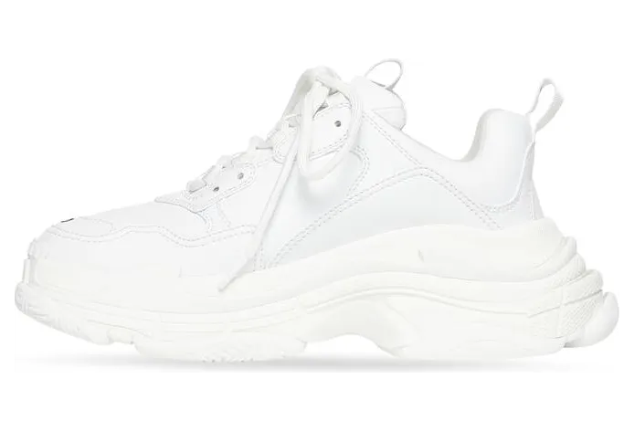 Balenciaga Triple S Synthetic Leather Triple White (W) (524039W2FA59000) (4)