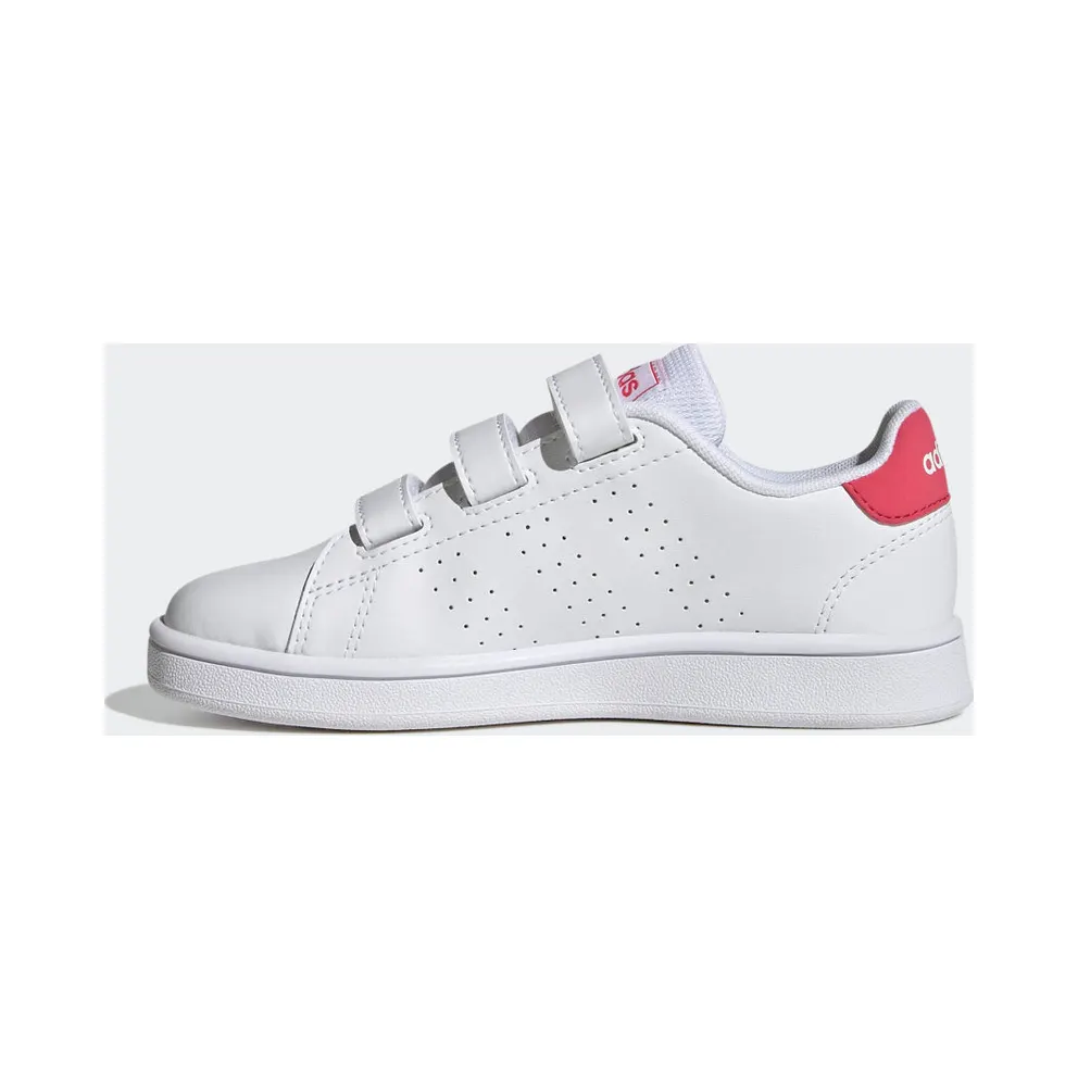 Adidas Advantage Court Lifestyle Hook-and-Loop Cloud White / Real Pink / Core Black (GW6495)