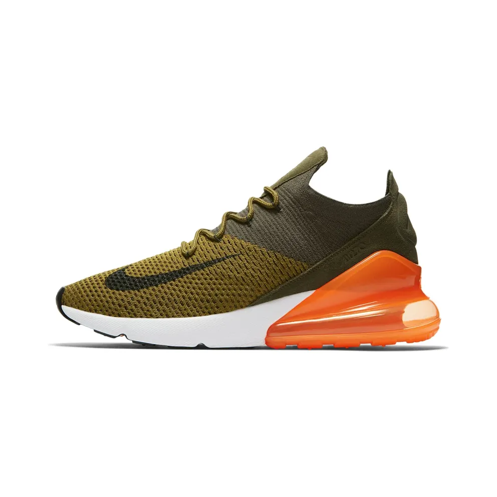Nike Air Max 270 Flyknit Olive Flak Total Orange (AO1023-301)