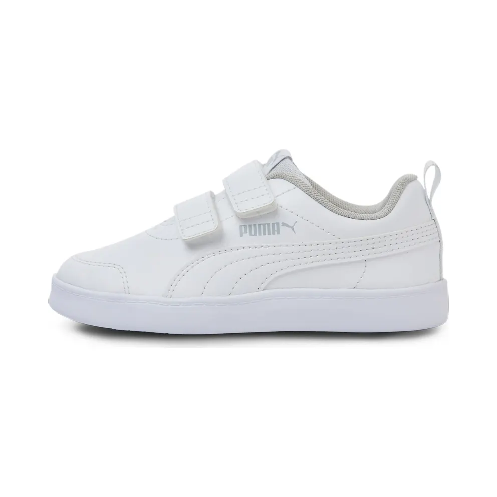PUMA Courtflex V2 Kids’ White/Gray Violet (371543-04)