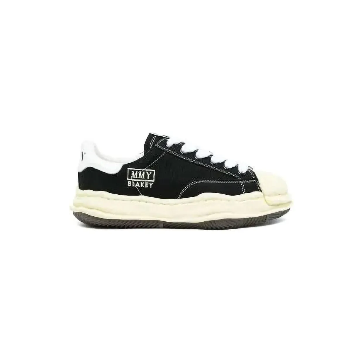 Maison Mihara Yasuhiro Blakey OG Sole Vintage Canvas Low Black (A09FW732-BLK)