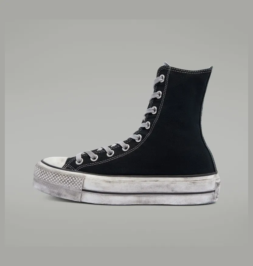 Converse CTAS LIFT PLATFORM CANVAS LTD X-HI WHITE Black Smoke In (170594C)