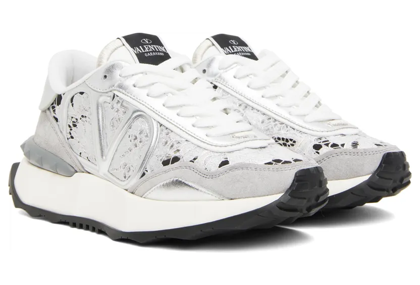 Valentino Garavani Silver Lacerunner Sneakers (XW2S0DY9FAK) (4)